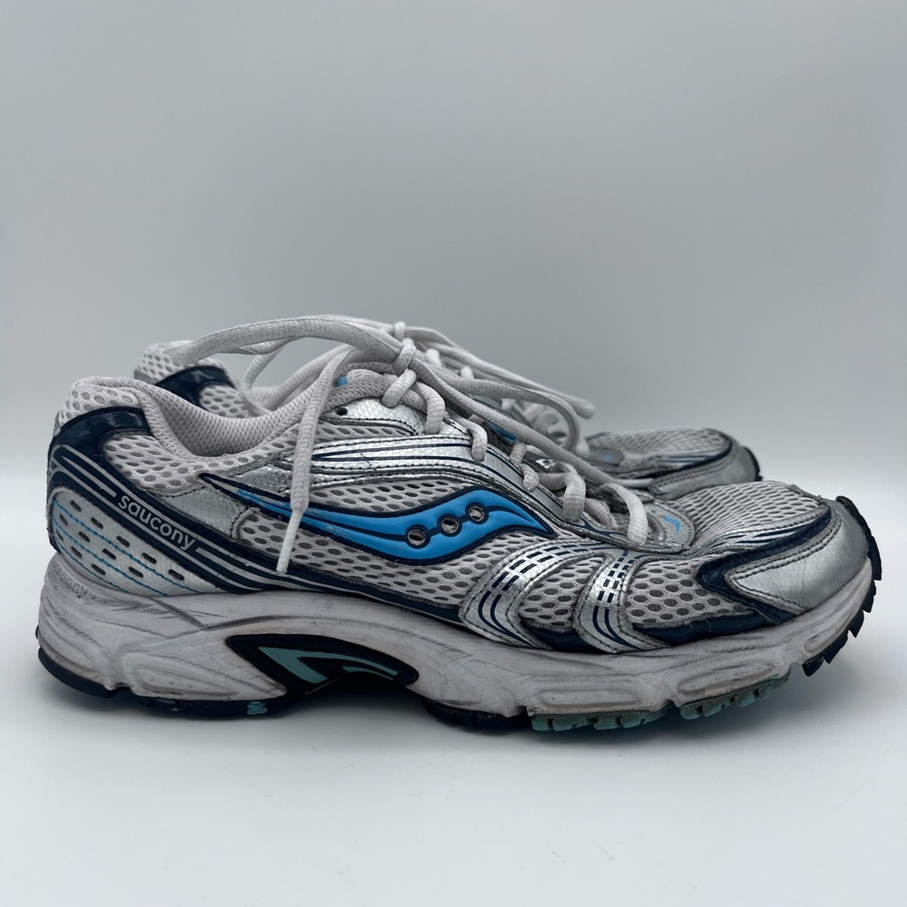 Women's Saucony Oasis Grid Sneakers Running Shoes Size 9.5‎ Silver Blue